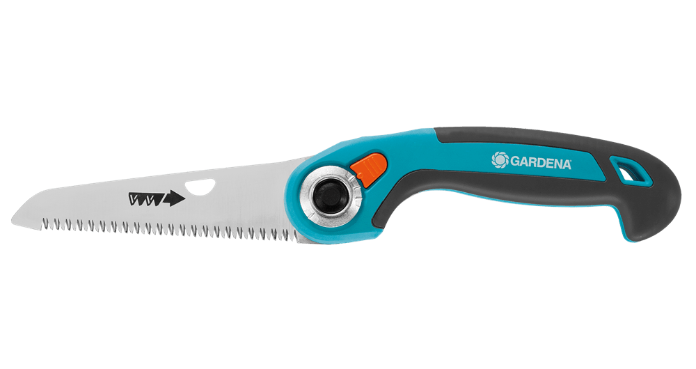 GARDENA - Segaccio Pieghevole 135P 8742-20 | Lama 135mm | 3 Posizioni | Denti Temprati | Cromatura | Garanzia 25 Anni