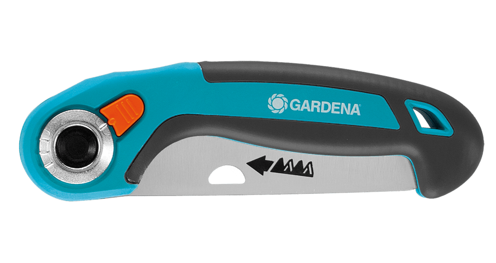 GARDENA - Segaccio Pieghevole 135P 8742-20 | Lama 135mm | 3 Posizioni | Denti Temprati | Cromatura | Garanzia 25 Anni