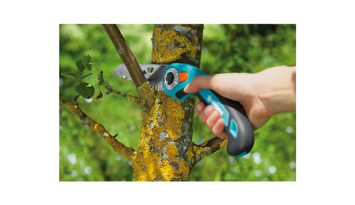 GARDENA - Segaccio Pieghevole 135P 8742-20 | Lama 135mm | 3 Posizioni | Denti Temprati | Cromatura | Garanzia 25 Anni