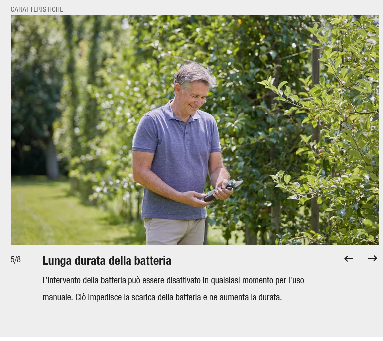 GARDENA - Cesoia a Batteria AssistCut | 3,7V 2Ah | Taglio 25mm | Sensore Intelligente | Lame Bypass