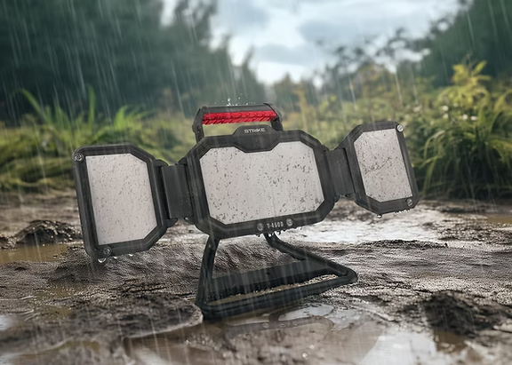 CENTURY - Proiettore Portatile LED Strike Model T | 30W-50W | IP65 | IK06 | 4000K | Li-Ion | USB-C