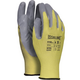 ISSA LINE - Guanti da Lavoro 07284 | Poliestere Spalmato PU | TG 8-11 | Rosso/Giallo | Sensibilità Ottima | EN 388