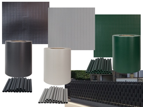 Fascia Frangivista PVC 19cm x 35m | 450g/mq | 20 Clip Incluse | Privacy Recinzioni