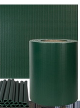Fascia Frangivista PVC 19cm x 35m | 450g/mq | 20 Clip Incluse | Privacy Recinzioni