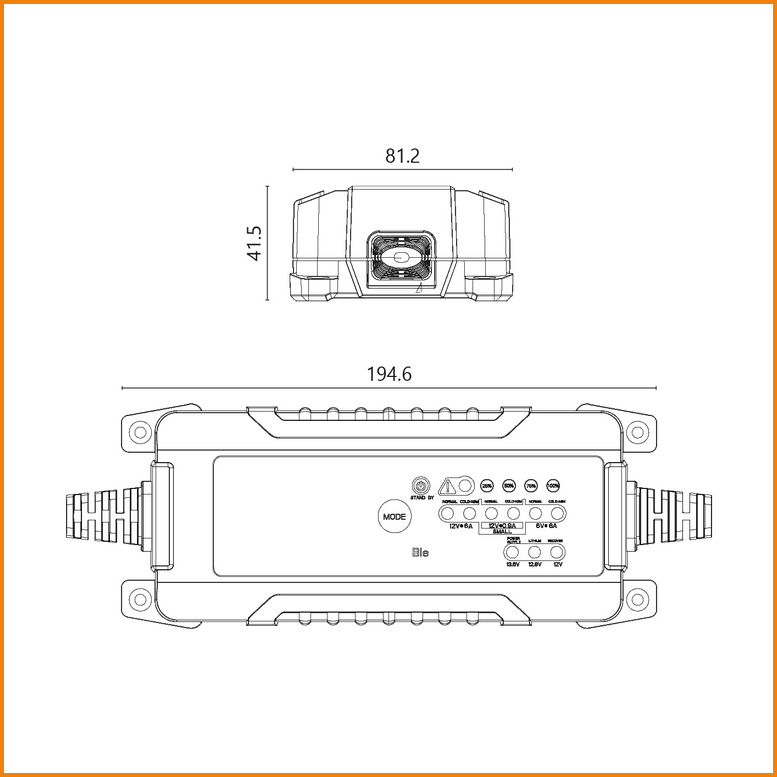 Automatic Battery Charger with 6A 6V/12V Maintenance Function - SX-1 ALCAPOWER