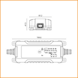 Automatic Battery Charger with 6A 6V/12V Maintenance Function - SX-1 ALCAPOWER