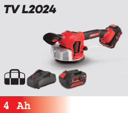 STAYER Ventosa Vibrante TV L2024 | 18V | 130mm | 50kg | 2 Batterie 4Ah