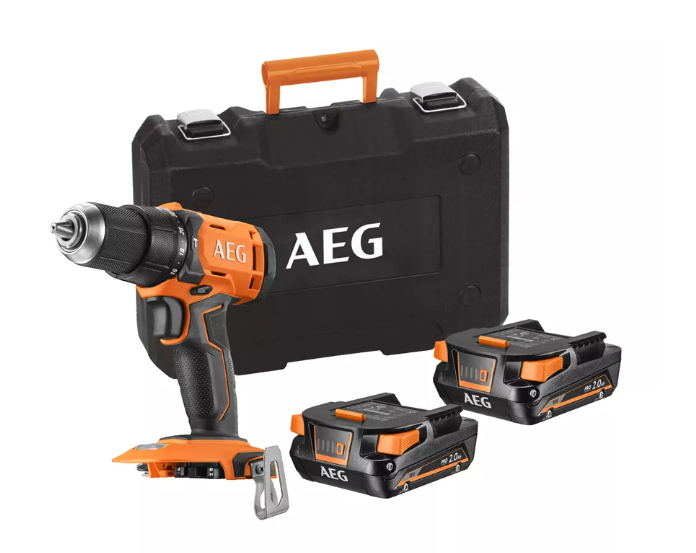 AEG Trapano Avvitatore a Percussione 18V BSB 18G4-202C | 60Nm | 2 Batterie 2Ah | Valigetta | Sistema PRO18V