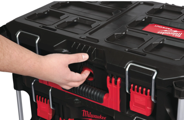 MILWAUKEE - PACKOUT Cassetta Portautensili 4932464080 | IP65 | 34kg | Modulare | Chiusure Metalliche