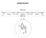 KEY AUTOMATION - Cremagliera in Nylon RN800 | M4 | 1000mm | Cancelli Scorrevoli fino a 800 Kg