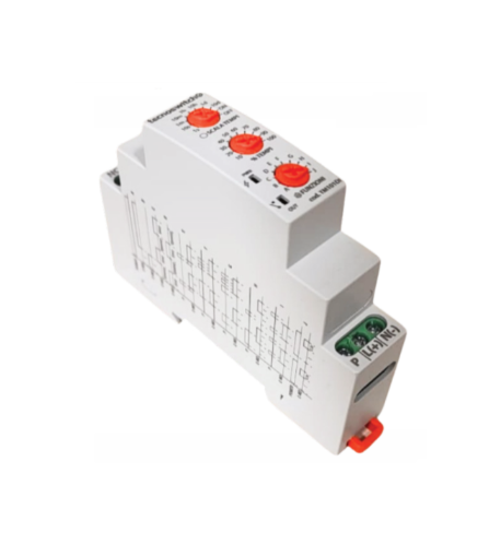TECNOSWITCH - Temporizzatore Luci Scale Multi Funzione TM101DI | 12/240V AC/DC | 10 Modalità | Guida DIN