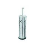 Chromed steel toilet brush holder 