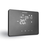 AVIDSEN - Cronotermostato Wi-Fi Filare Nero 127073 | HomeTemp | 230V | Caldaia e Pompa di Calore | Alexa Google