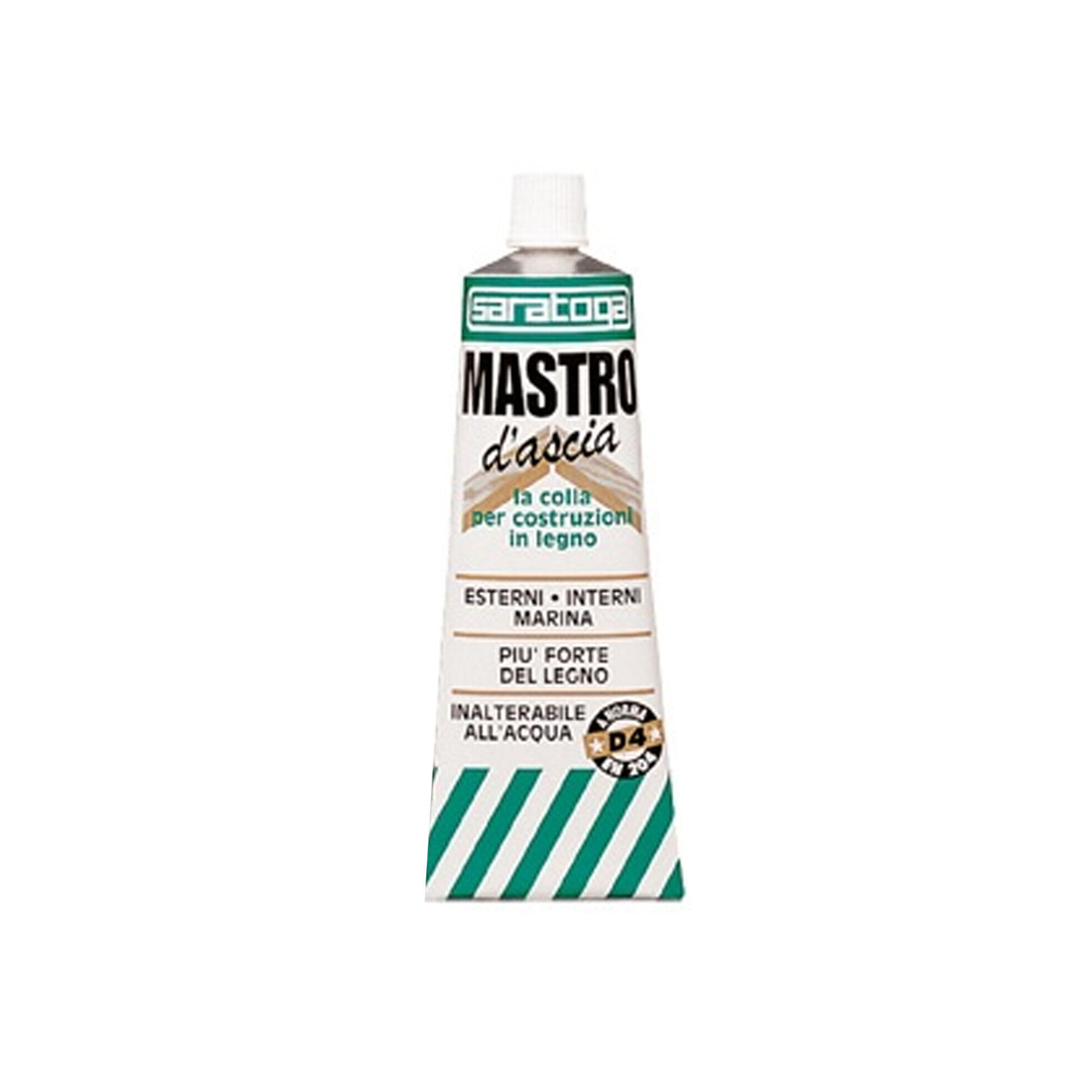 SARATOGA - Mastro d'Ascia Colla Poliuretanica Legno G57034001 | 100ml | D4 EN 204 | Resistente Acqua
