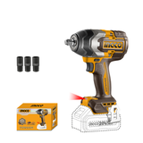 INGCO - Avvitatore ad Impulsi 20V CIWLI20851 | 1/2'' | 850Nm | Brushless | 3 Velocità | Solo Corpo (Nudo)