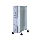 VIGOR - Radiatore ad Olio 9 Elementi 97952-30 | 2000W | 3 Livelli 800/1200/2000W | Termostato | Anti-Ribaltamento | ~20m²