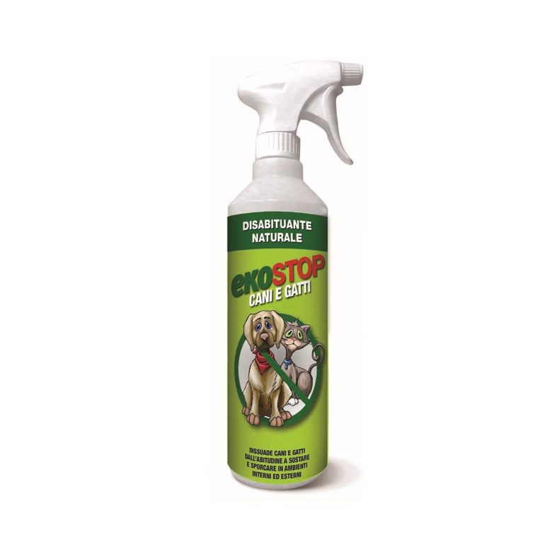PROCHIMICA - Ekostop Cani e Gatti EKS/CG750 | Disabituante Naturale Spray 750ml | Interno ed Esterno | Innocuo per la Salute