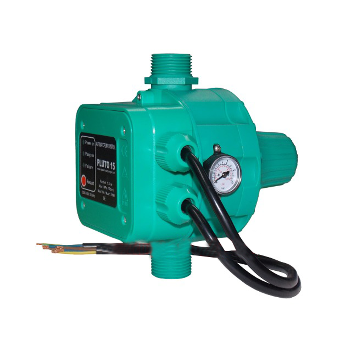 XPOWER - Presscontrol PLUTO | Regolatore Pressione Autoclave | Start 1,5 o 2,2 Bar | Protezione Marcia a Secco | 230V