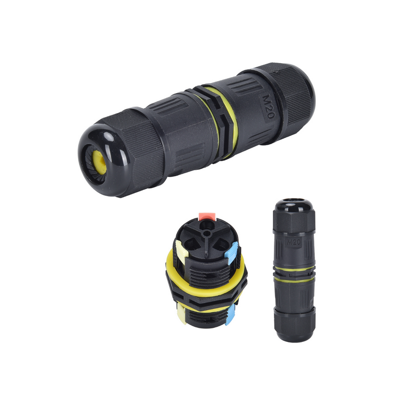 ALCAPOWER - Connettore Giuntacavo FAST IP68 2 Vie 930490 | 25A | 400V | 3 Poli | Ø5-12mm