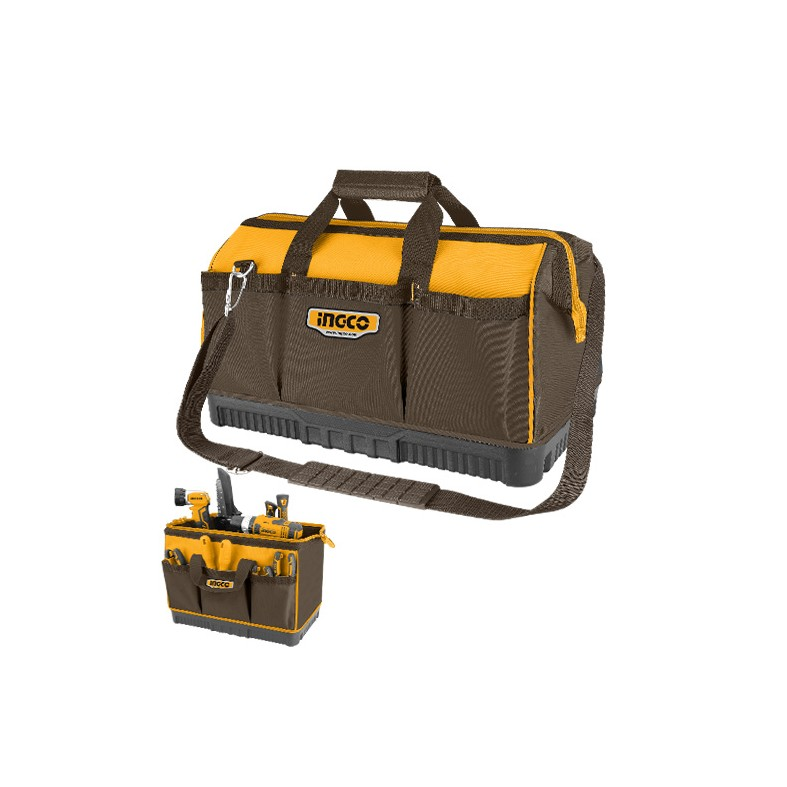 INGCO - Borsa Portautensili Professionale HTBG08 | 16" | 1680D | 20 kg | 16 Tasche