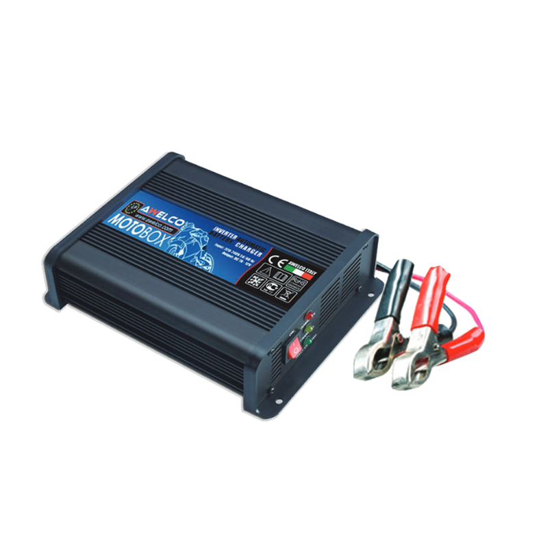 AWELCO - Caricabatterie Motobox 4A 73500 | 12V | 17-80Ah | Inverter | Moto Quad