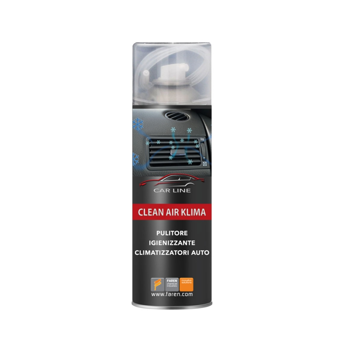 FAREN - Spray Igienizzante Climatizzatori CLEAN AIR KLIMA 400ml | Sali Ammonio Quaternari | Auto