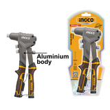 INGCO - Rivettatrice Manuale HR081 | 8" (200mm) | Rivetti Inox Ø2,4-4,0mm | Rivetti Alluminio/Acciaio Ø2,4-4,8mm | Corpo Acciaio+Alluminio