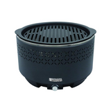 Sandri Garden - Rauchfreier Grill SG 31G | Gusseisenrost Ø 31 cm | Elektrischer Ventilator | Schnelle Zündung | Mit Tasche