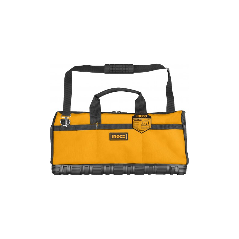INGCO - Borsa Portattrezzi Fondo Rigido HTBG04 | 61cm | Tracolla | Carico 25kg | Tasche Interne