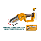 INGCO - Akku-Mini-Kettensäge CGSLI2058 | 20V | 13cm (5") Schwert | 5 m/s | Nur Gehäuse - Akku Separat