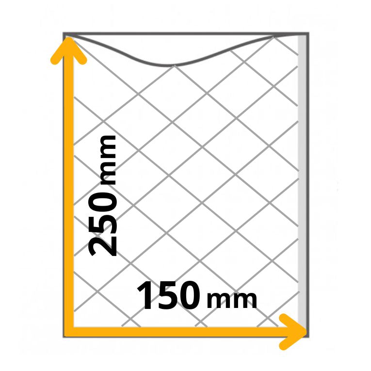 Buste Sottovuoto Goffrate Alimenti 15x25 cm | Confezione 50 Pezzi | Compatibili Macchine Sottovuoto