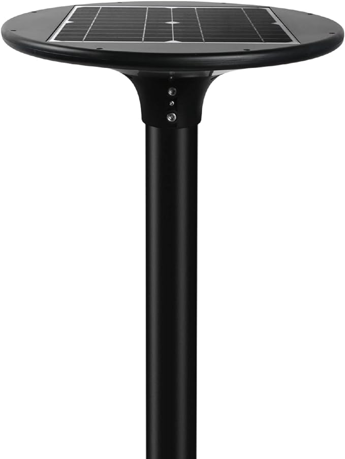 POLIPLAST - Lampione Solare LED Giulia 401059Z | 20W | 2300lm | Dual Color 4000+6000K | Attacco Palo 60mm