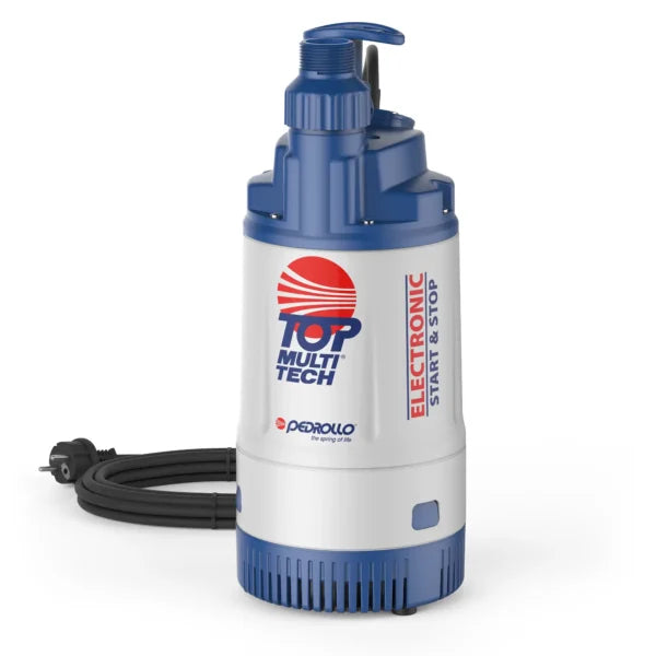Pedrollo - Elettropompa Sommergibile Automatica TOP MULTI-TECH 2 | 0,75HP | 80 l/min | 38m | Start&Stop