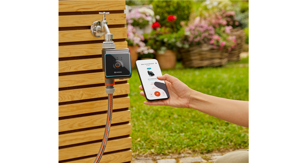 GARDENA - Computer Programmatore Irrigazione Bluetooth® 1889-20 | 3 Programmi | App iOS/Android | Safe Stop