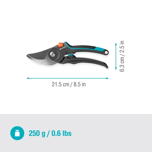 GARDENA - Forbici da Potatura PremiumCut Pro 12251-20 | Bypass Ø 24mm | ErgoTec+ | PowerCoating | Prodotte in Germania | Garanzia 25 Anni