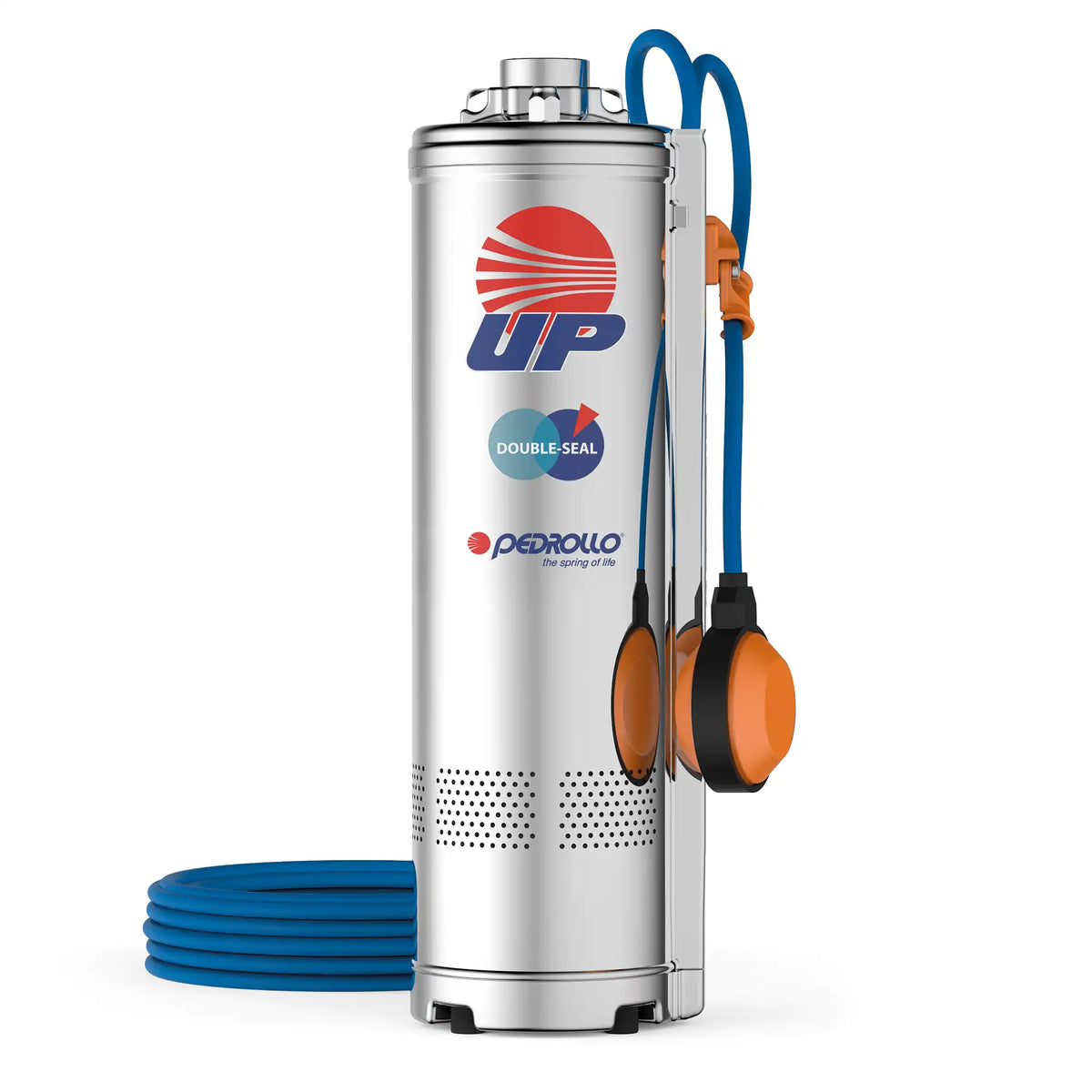 PEDROLLO - Elettropompa Sommersa UPm 2/3 0,75HP | Pozzo 5" | Multigirante | 80 l/min | Prevalenza 47m | con Galleggiante