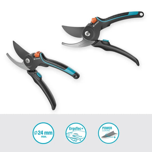 GARDENA - Forbici da Potatura PremiumCut Pro 12251-20 | Bypass Ø 24mm | ErgoTec+ | PowerCoating | Prodotte in Germania | Garanzia 25 Anni