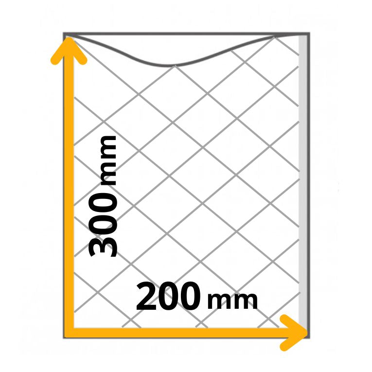 Sachets sous vide gaufrés pour aliments 20x30 cm | Paquet de 50 pièces | Compatibles avec machines sous vide