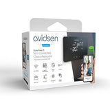 AVIDSEN - Cronotermostato Wi-Fi Filare Nero 127073 | HomeTemp | 230V | Caldaia e Pompa di Calore | Alexa Google