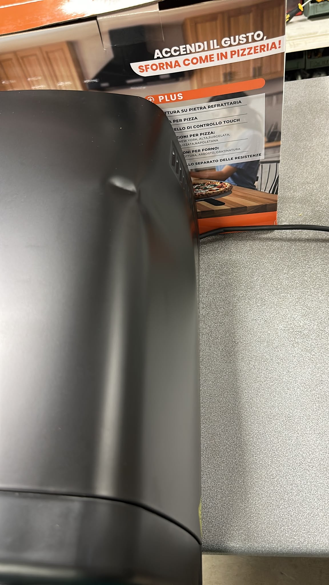 VINCO Forno Pizza Elettrico 50360 | 2200W | Ø33cm | Touch | Sportello Inox | 6 Funzioni [RICONDIZIONATO]