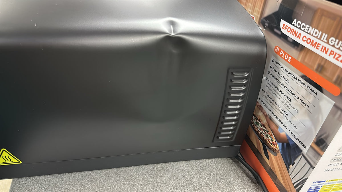 VINCO Forno Pizza Elettrico 50360 | 2200W | Ø33cm | Touch | Sportello Inox | 6 Funzioni [RICONDIZIONATO]