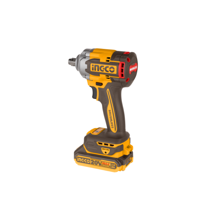 INGCO - Avvitatore Impulsi Brushless 20V CIWLI2040E | 400 Nm | 2 Batterie 2Ah | Valigetta