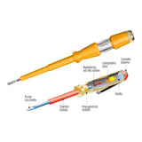 INGCO - Cacciavite Cercafase HSDT1908 | 190mm | AC 100-500V | Punta 4mm | Clip Tasca