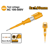 INGCO Tournevis testeur de phase 140mm 100–500V – HSDT1408