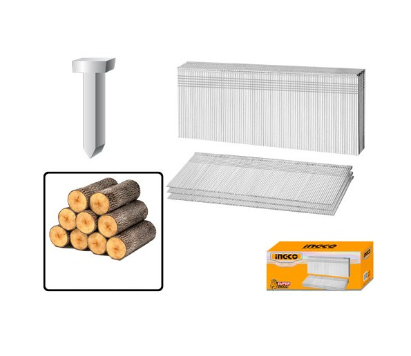 INGCO - Chiodi 50mm 18GA ANA18501 | 5.000 pz | 1,25x1,0mm | Per Sparachiodi ACN50401 ABN15501 CBNLI2002