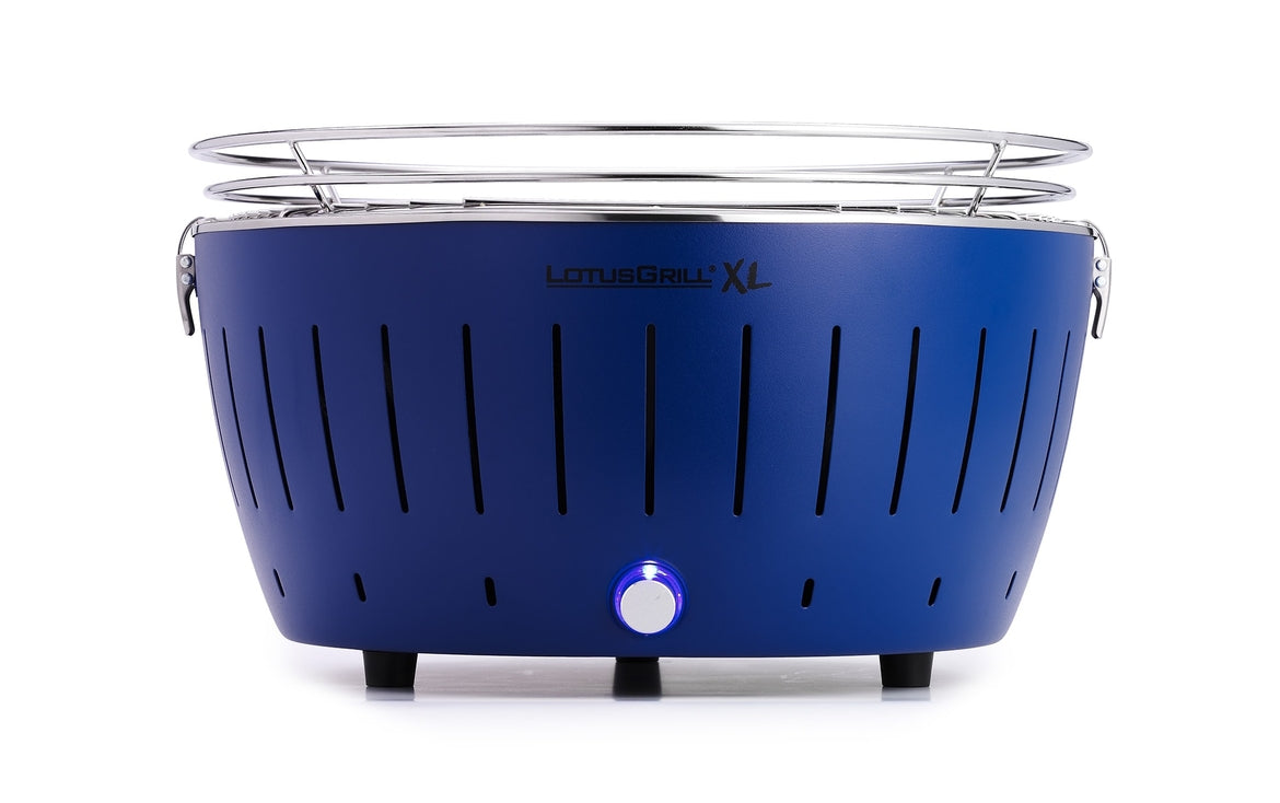 LOTUSGRILL - Barbecue da Tavolo XL | Carbonella Senza Fumo | Griglia Ø40,5cm | 6,5 kg | USB