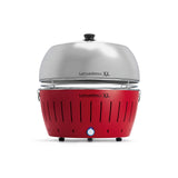 LotusGrill Cappa XL acciaio inox DK-SG-435 con LotusGrill XL rosso