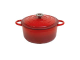LA NORDICA - Casseruola Cocotte Cucinotta Tonda in Ghisa 24cm | 4 Litri | Con Coperchio | Smaltata | Induzione