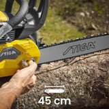 STIGA - Motosega a Scoppio CS 755 | 52 cc 2,3 kW | Barra 45 cm (18") | VCS | Freno Catena Inerziale