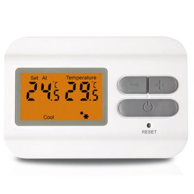 AVIDSEN - Thermostat numérique écran LCD 103952 | 5-35°C | Rétroéclairage orange | 6A 230V | Piles AAA